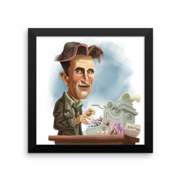 George Orwell Framed poster 16935 George Orwell Framed poster 16935