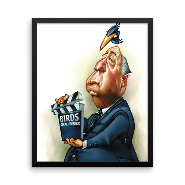 Alfred Hitchcock Framed poster Alfred Hitchcock Framed poster