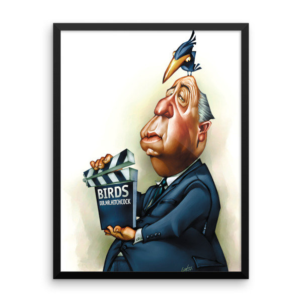 Alfred Hitchcock Framed poster Alfred Hitchcock Framed poster