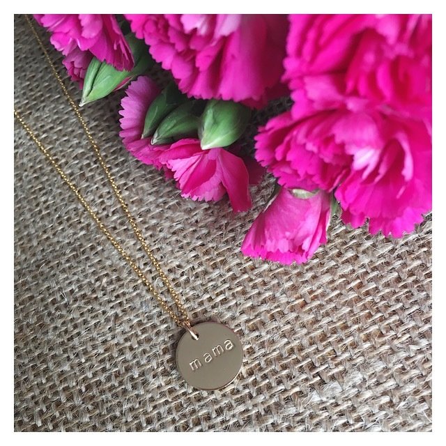 MIDI Disc Necklace 14k Gold GOLDMIDINECK