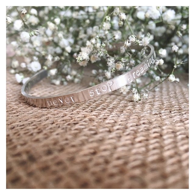 Personalised Sterling Silver Luxury Bangle 4mm 4MMLUXBANGLE