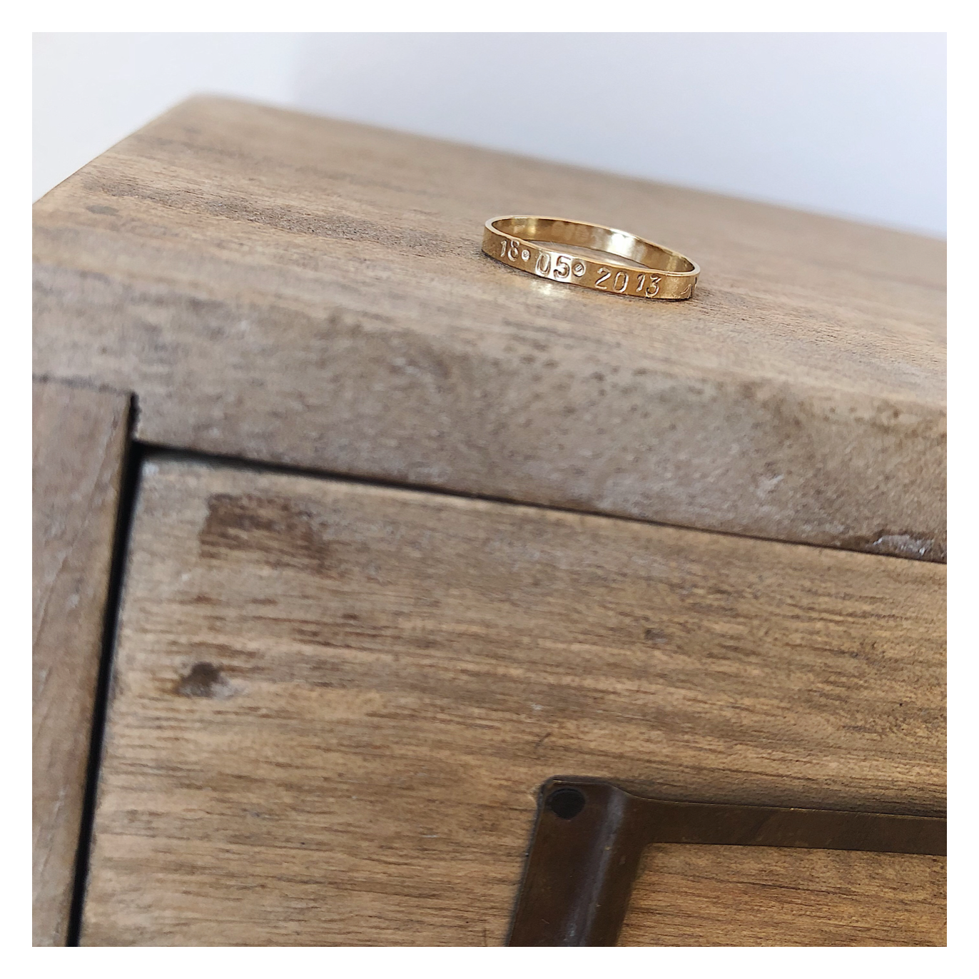 Personalised 14k Gold Filled Stacking Ring - Size H, J, L, N, P GFRING