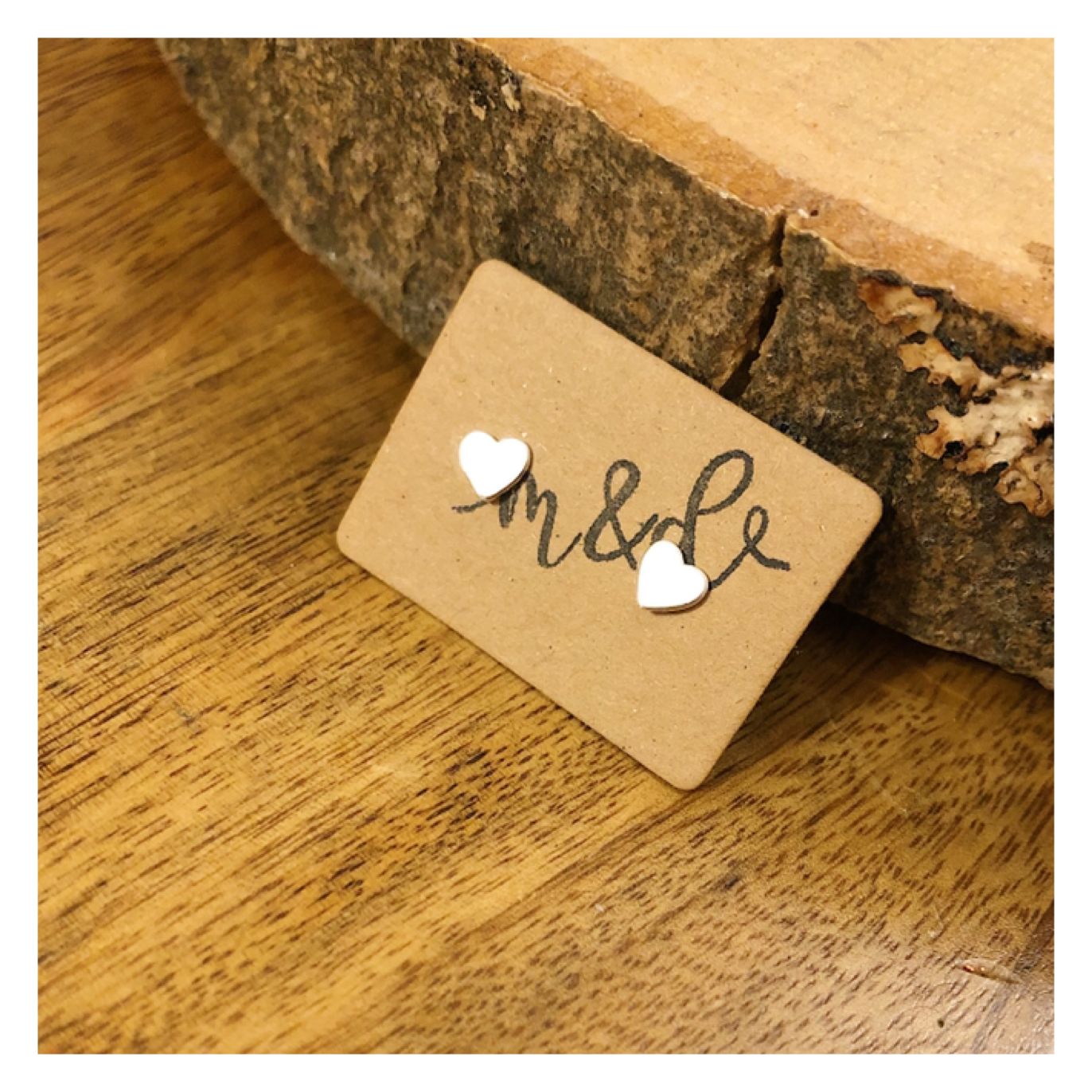 Sterling Silver Heart Earrings SOLIDHEARTEAR