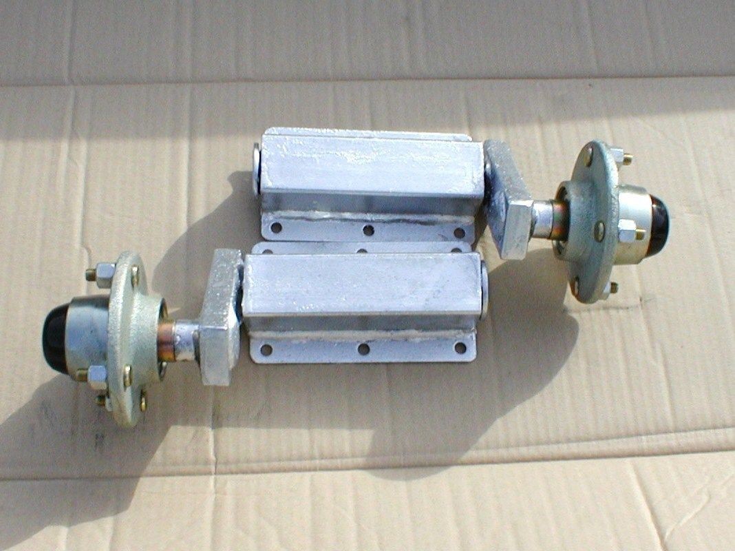 400kg Trailer Suspension Units Complete with 4 Inch PCD Hub