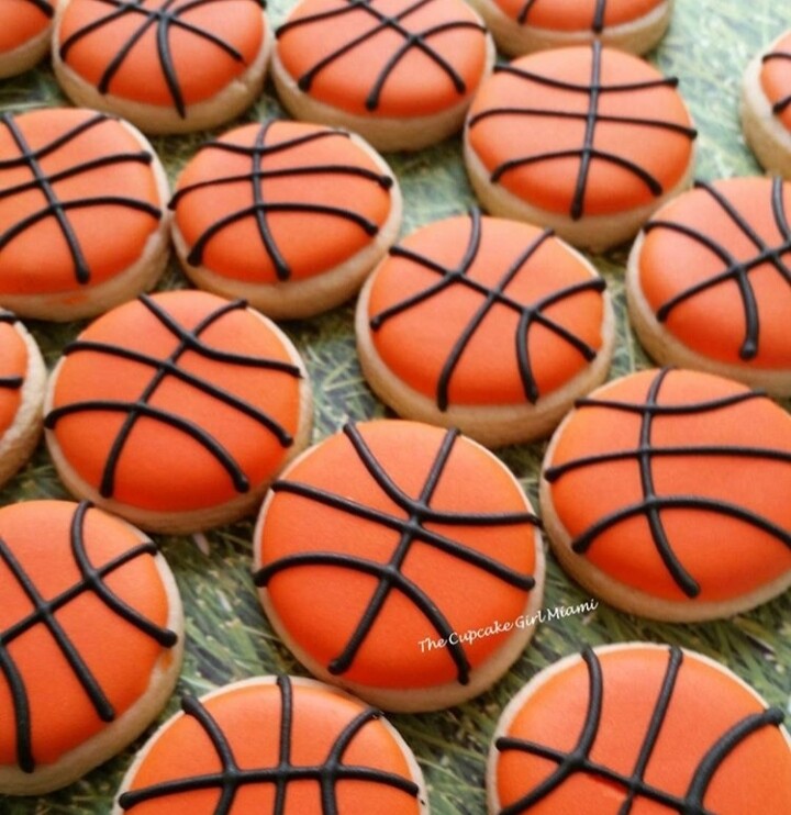 Mini Basketball Sugar Cookies Mini Basketball Sugar Cookies