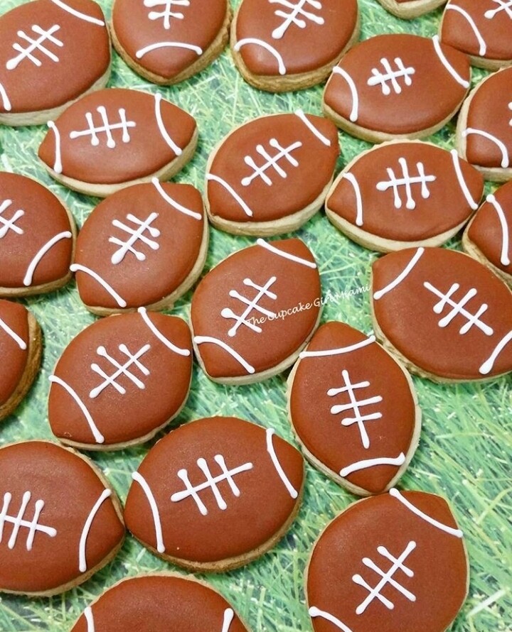 Mini Football Sugar Cookies Mini Football Sugar Cookies