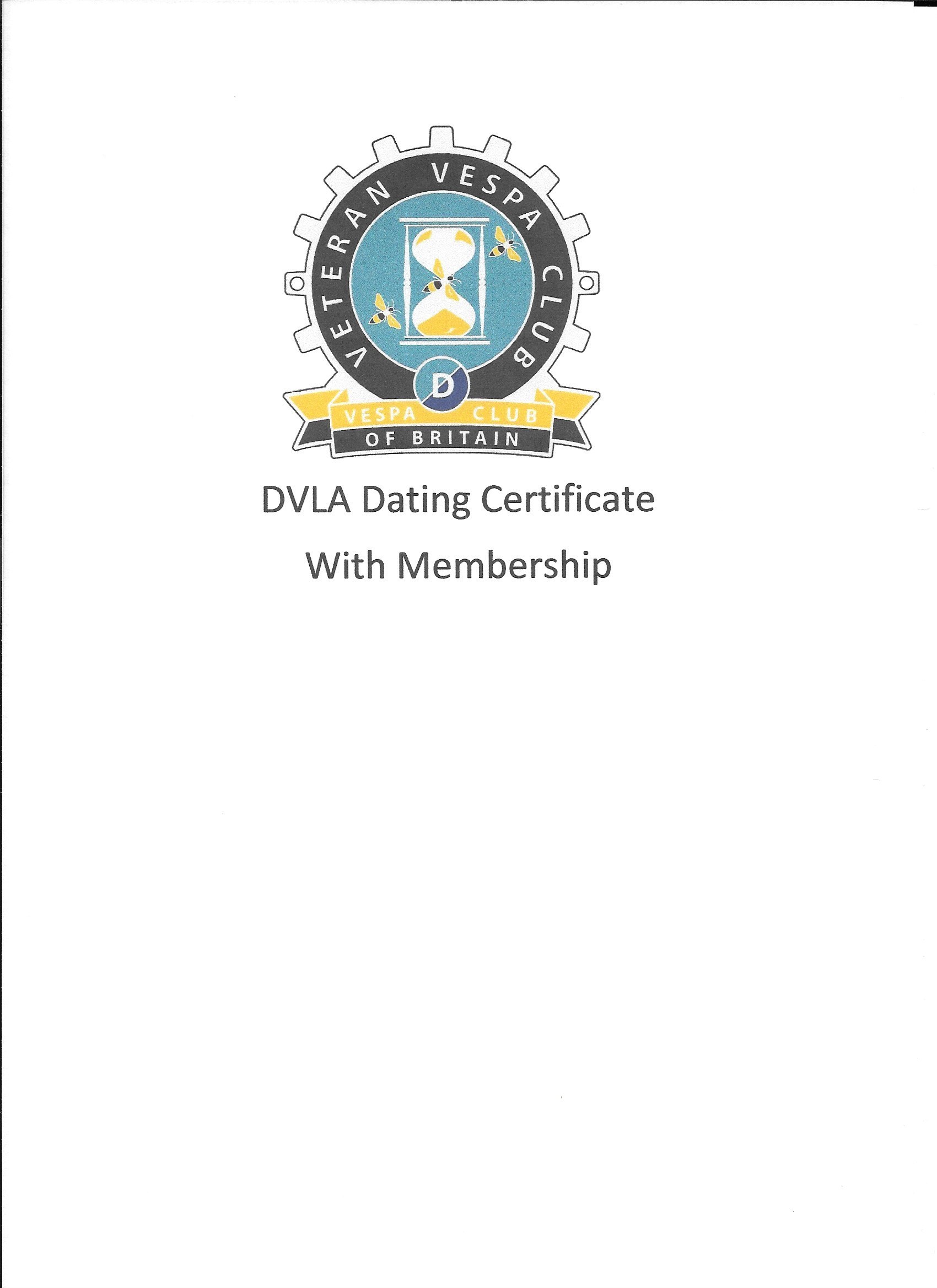 VVC Dating Certificate (When joining VVC at the same time) 00021