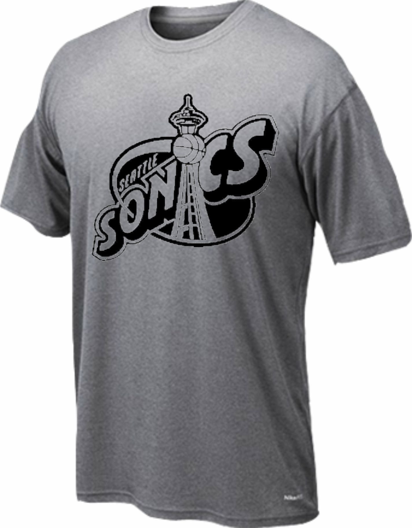 Dryfit t-shirt Sonics only black 248