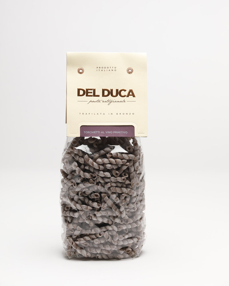 Torchietti al vino Primitivo, Pasta Del Duca, 500 gr. 00018