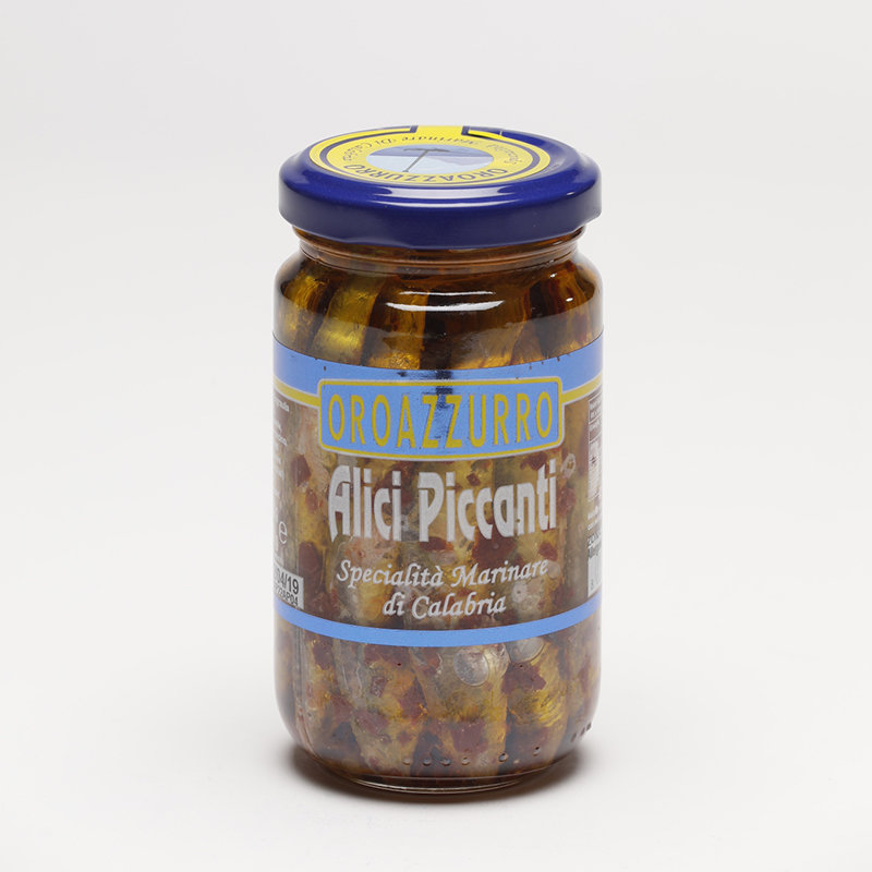 Sardellen mit Peperonci, 150 gr. 00076