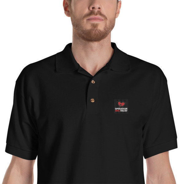 Embroidered OBR Polo Shirt (Black) 60028