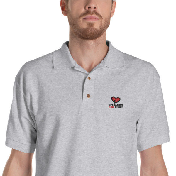 Embroidered OBR Polo Shirt (Grey)