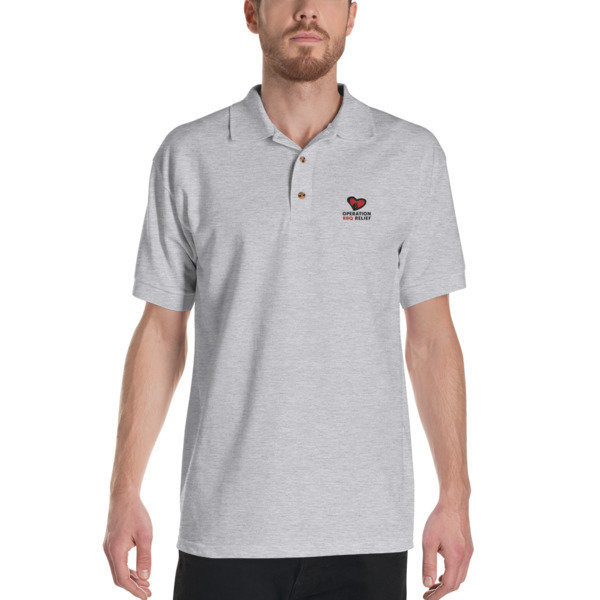 Embroidered OBR Polo Shirt (Grey)