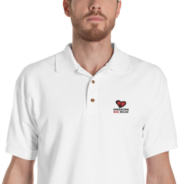 Embroidered OBR Polo Shirt (White) 60030