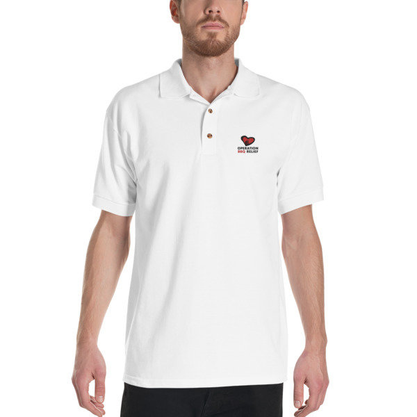 Embroidered OBR Polo Shirt (White)