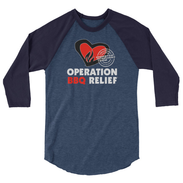 OBR 2 Million Meals 3/4 sleeve raglan baseball shirt 60041