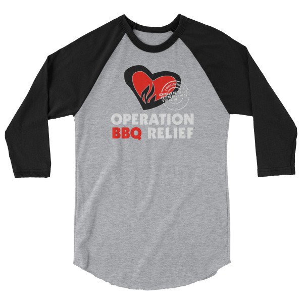 OBR 2 Million Meals 3/4 sleeve raglan baseball shirt