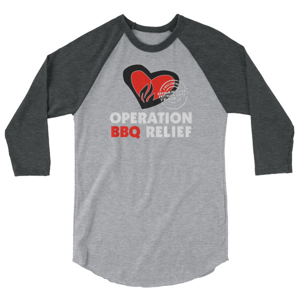 OBR 2 Million Meals 3/4 sleeve raglan baseball shirt