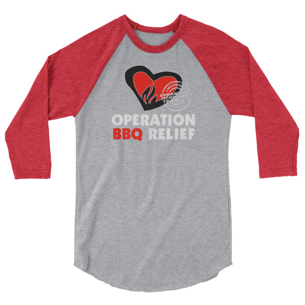 OBR 2 Million Meals 3/4 sleeve raglan baseball shirt