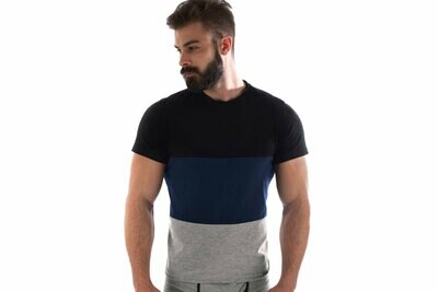 Manor Basic Crno-Teget-Siva Majica Manor Basic Crno-Teget-Siva Majica