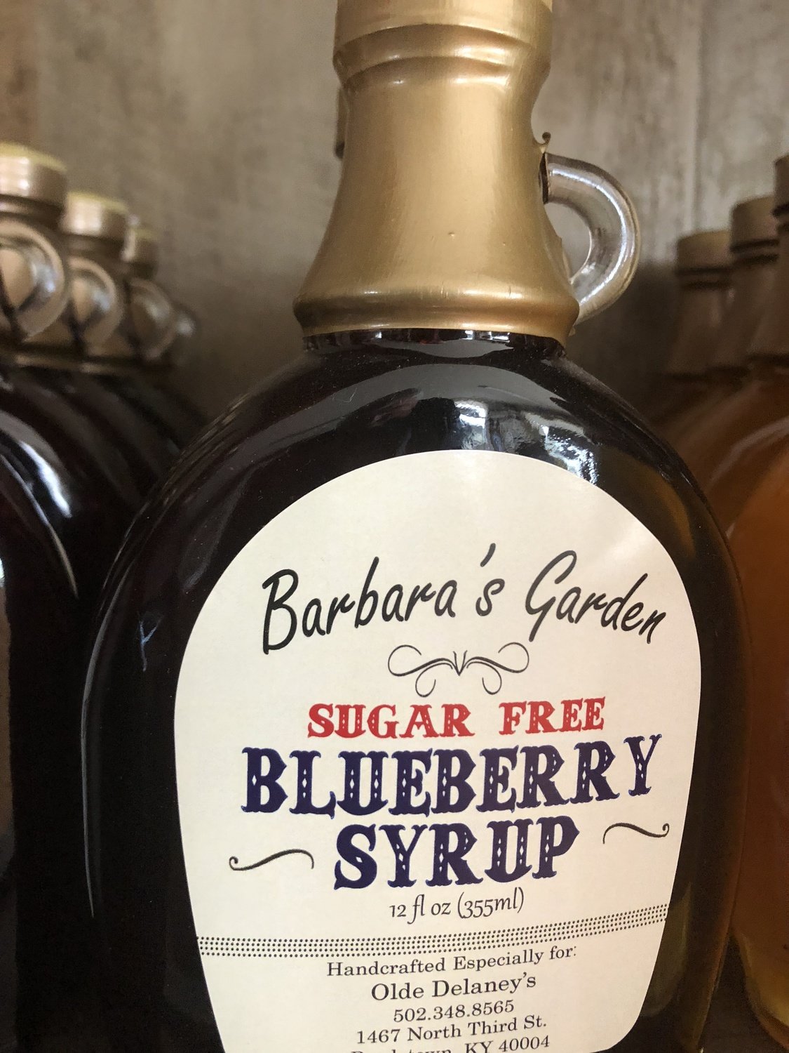 Barbara's Garden Sugar Free Blueberry Syrup 12 oz