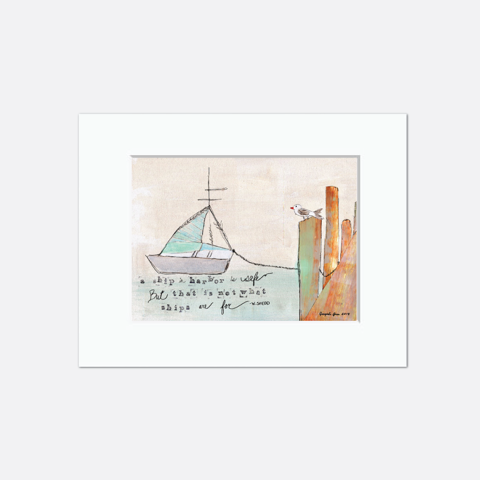 A Ship in Harbor Sailboat