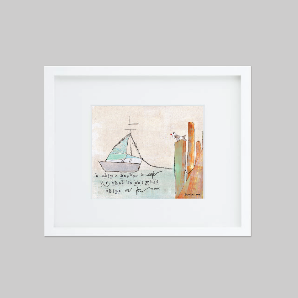 A Ship in Harbor Sailboat