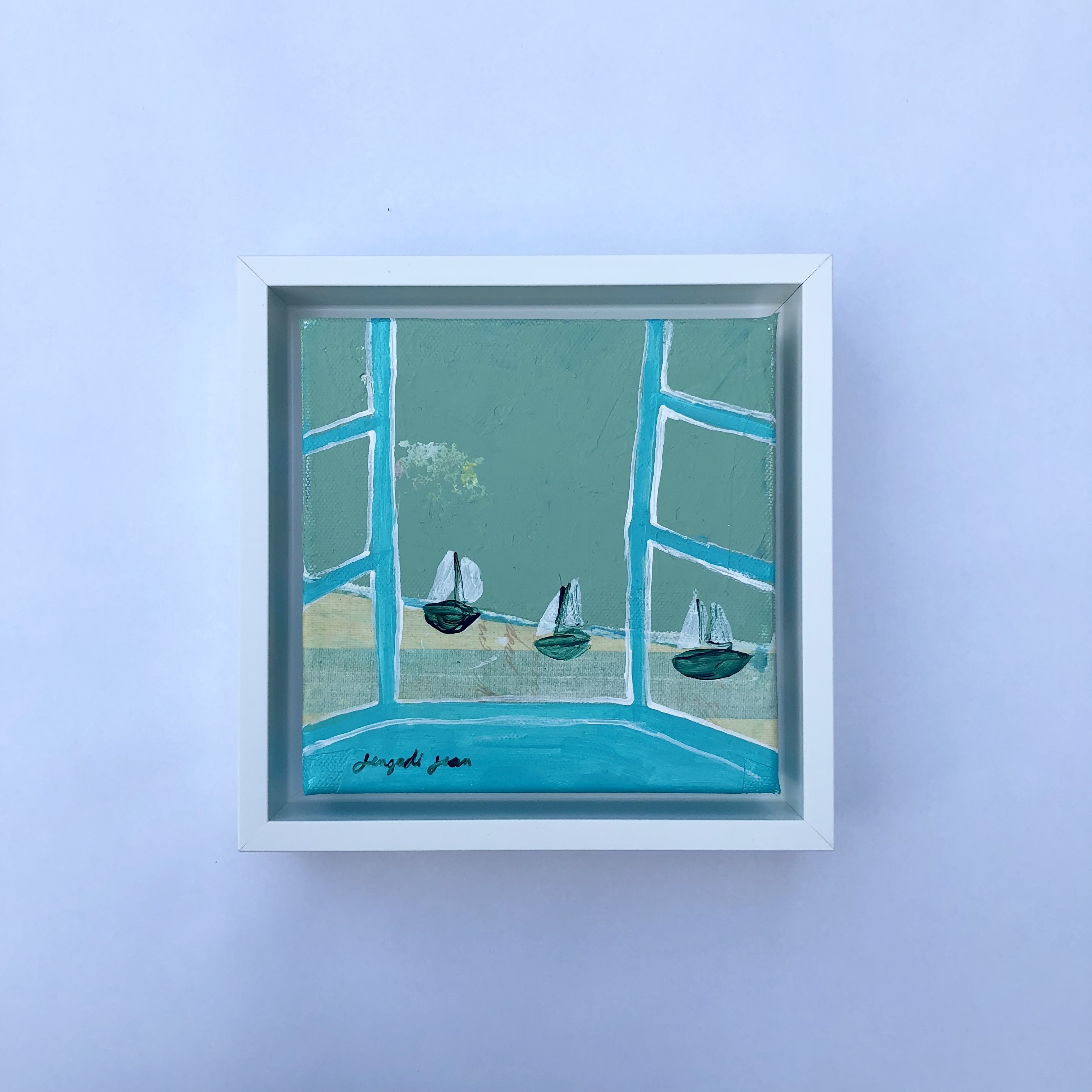 Seafoam Stripes (6x6) 00100