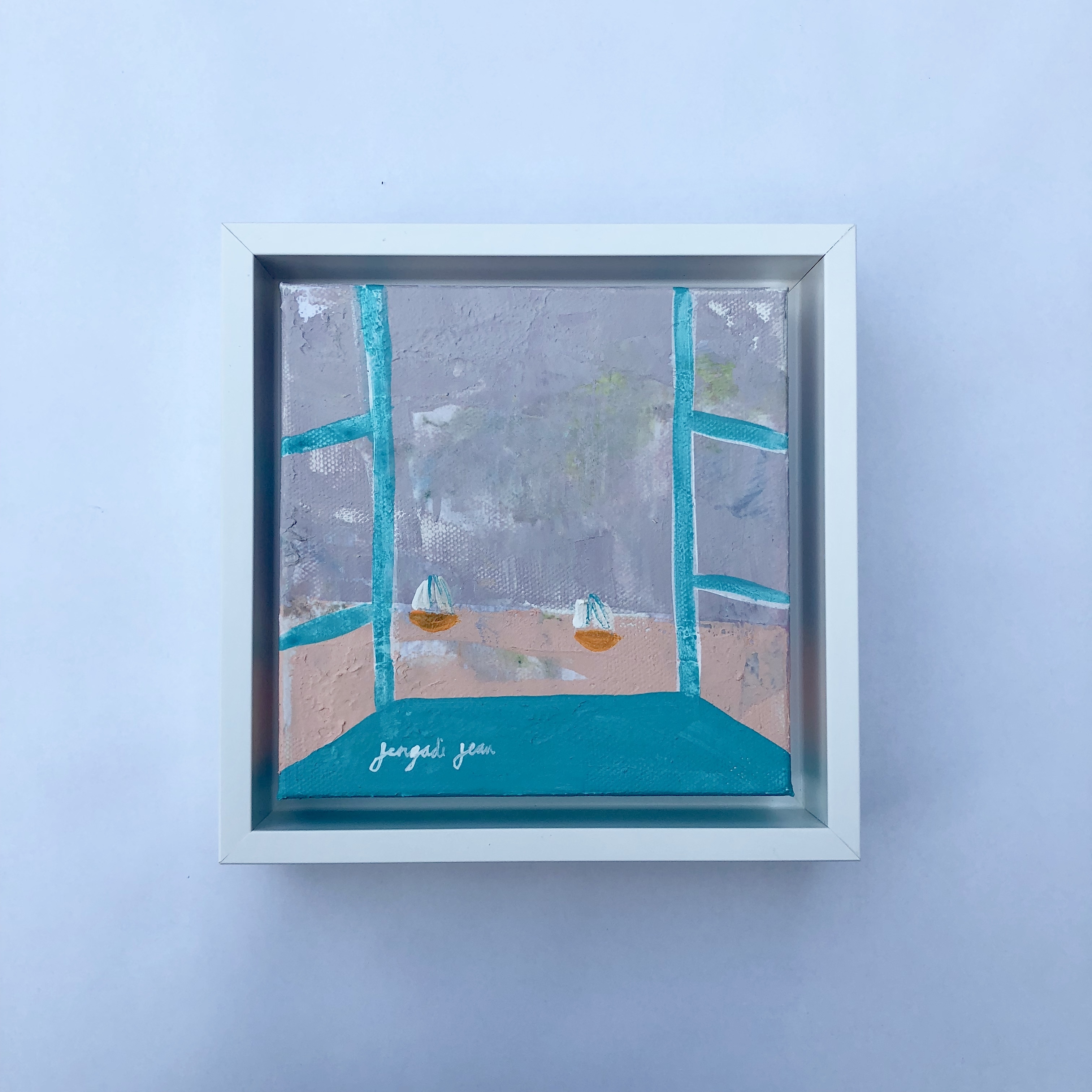 Sailing at Sundown (6x6) 00101