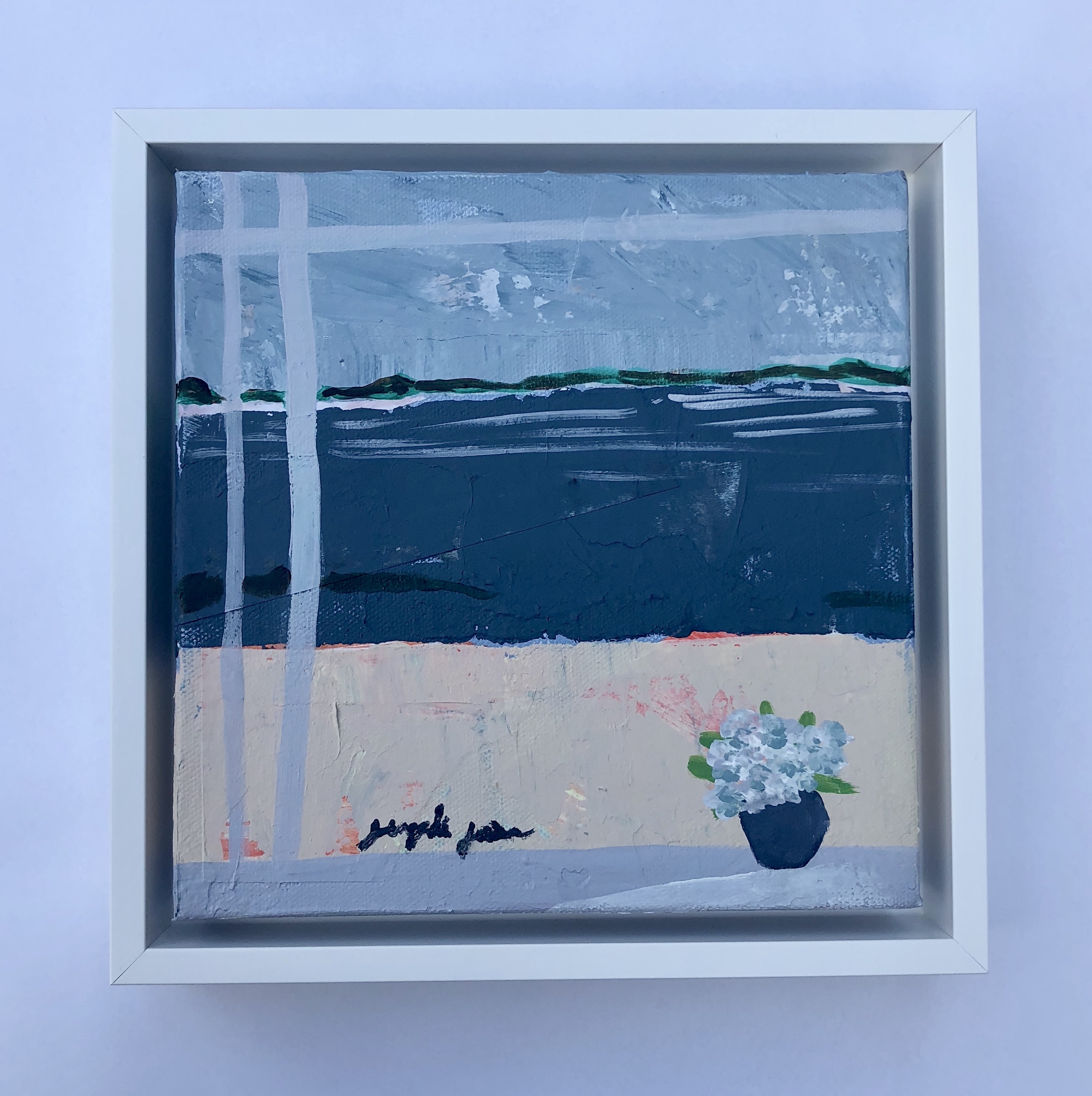 Hydrangeas by the Sound (8x8) 00089