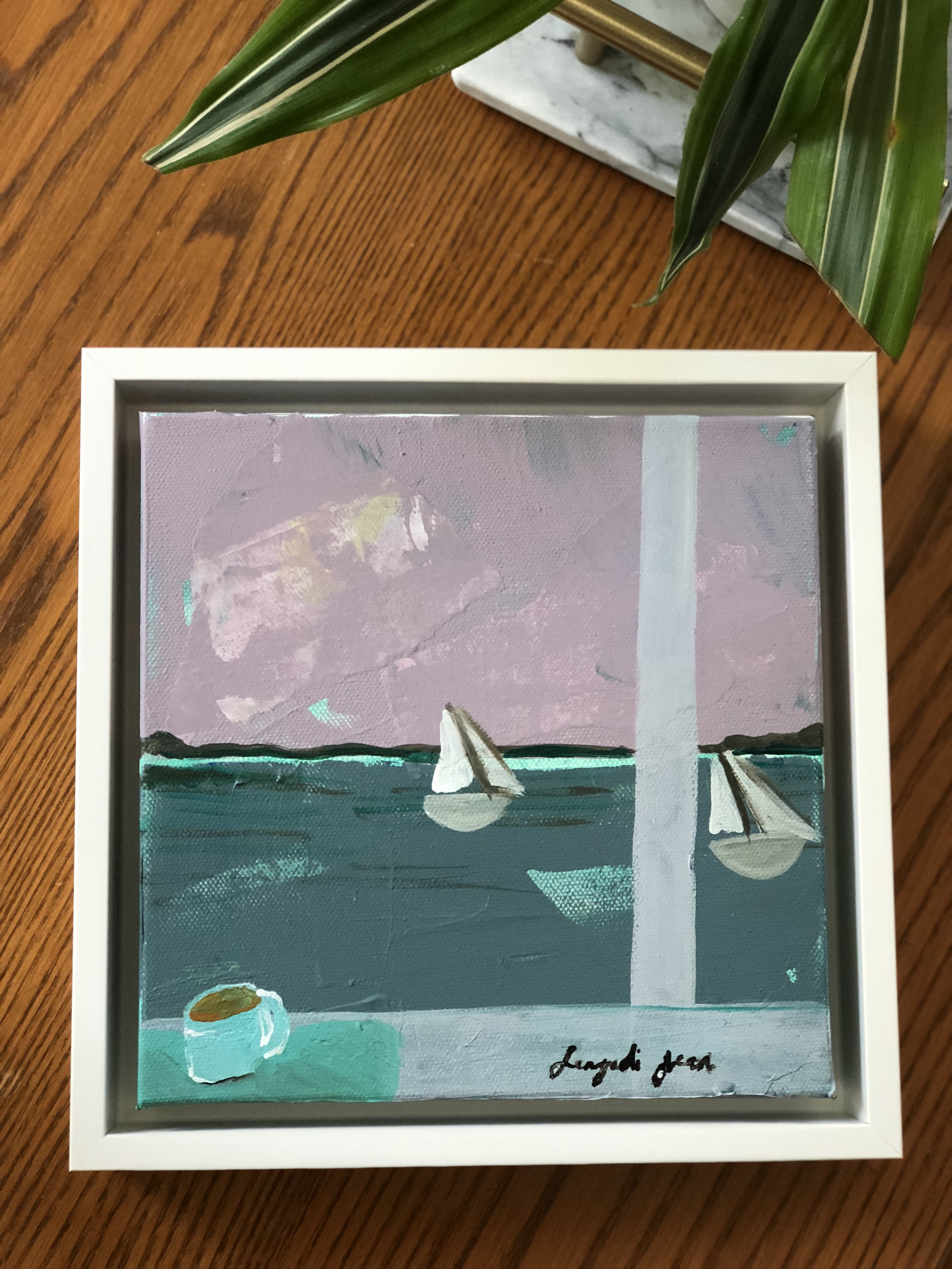 Good Morning Casco Bay (8x8)