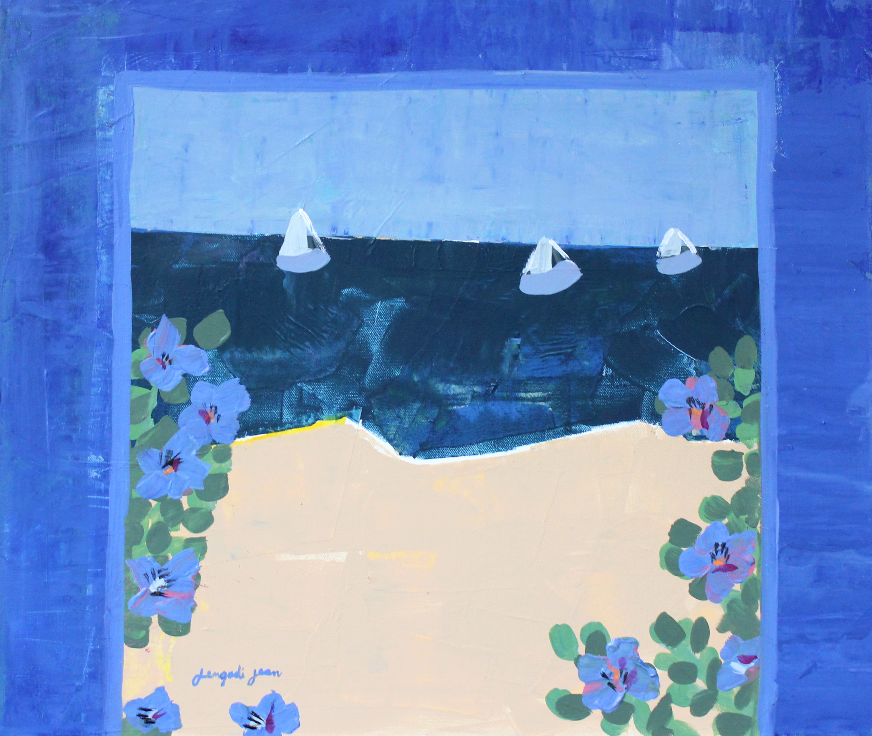 Blueberries by the Sea (20x24)