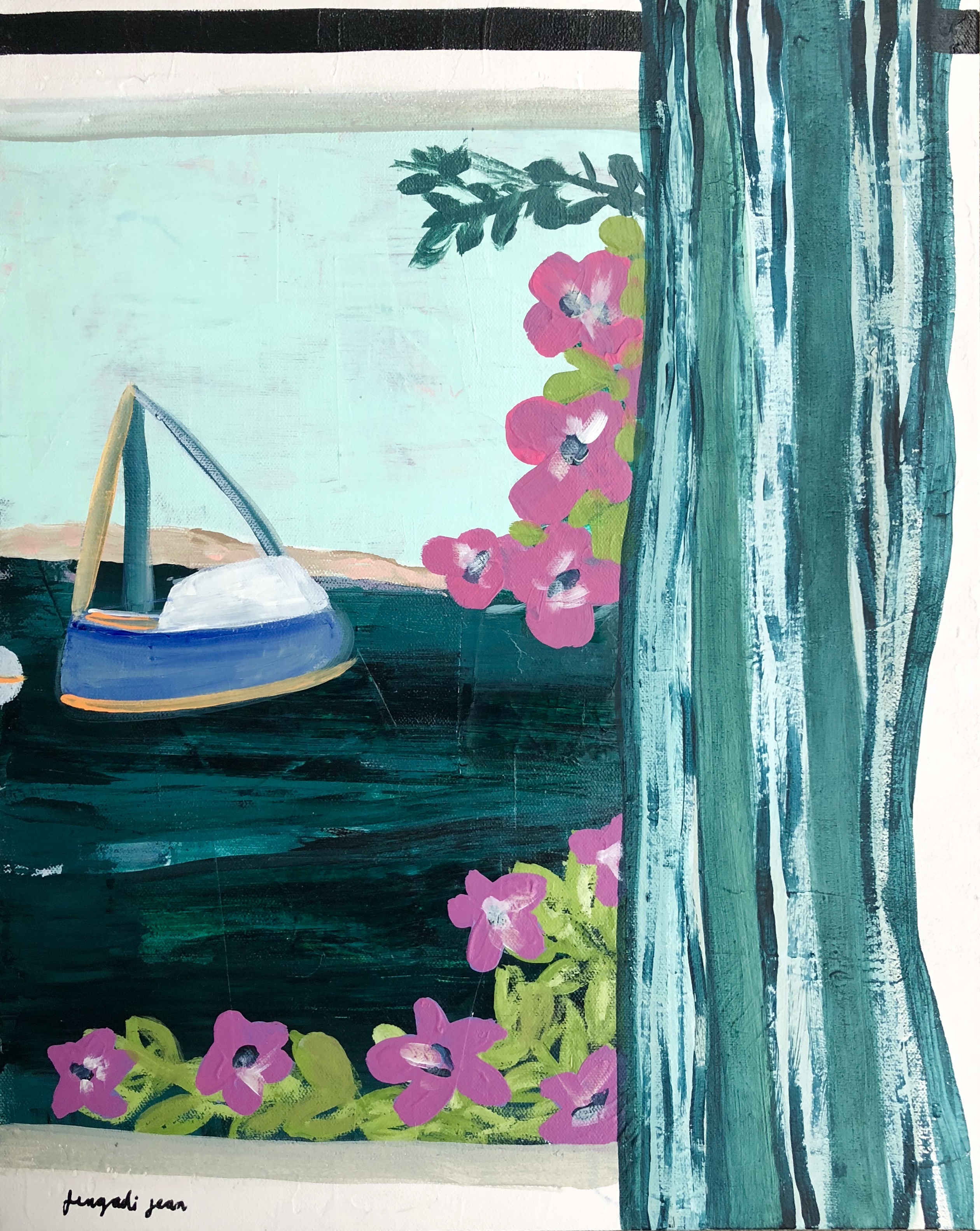 Beach Rose All Day (16x20)