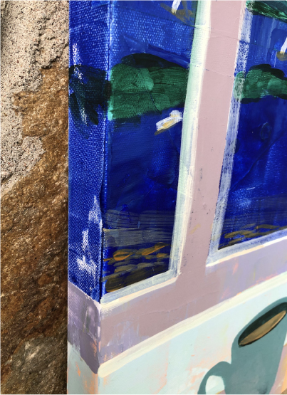 Seafoam Sail on Casco Bay (24 x 30)