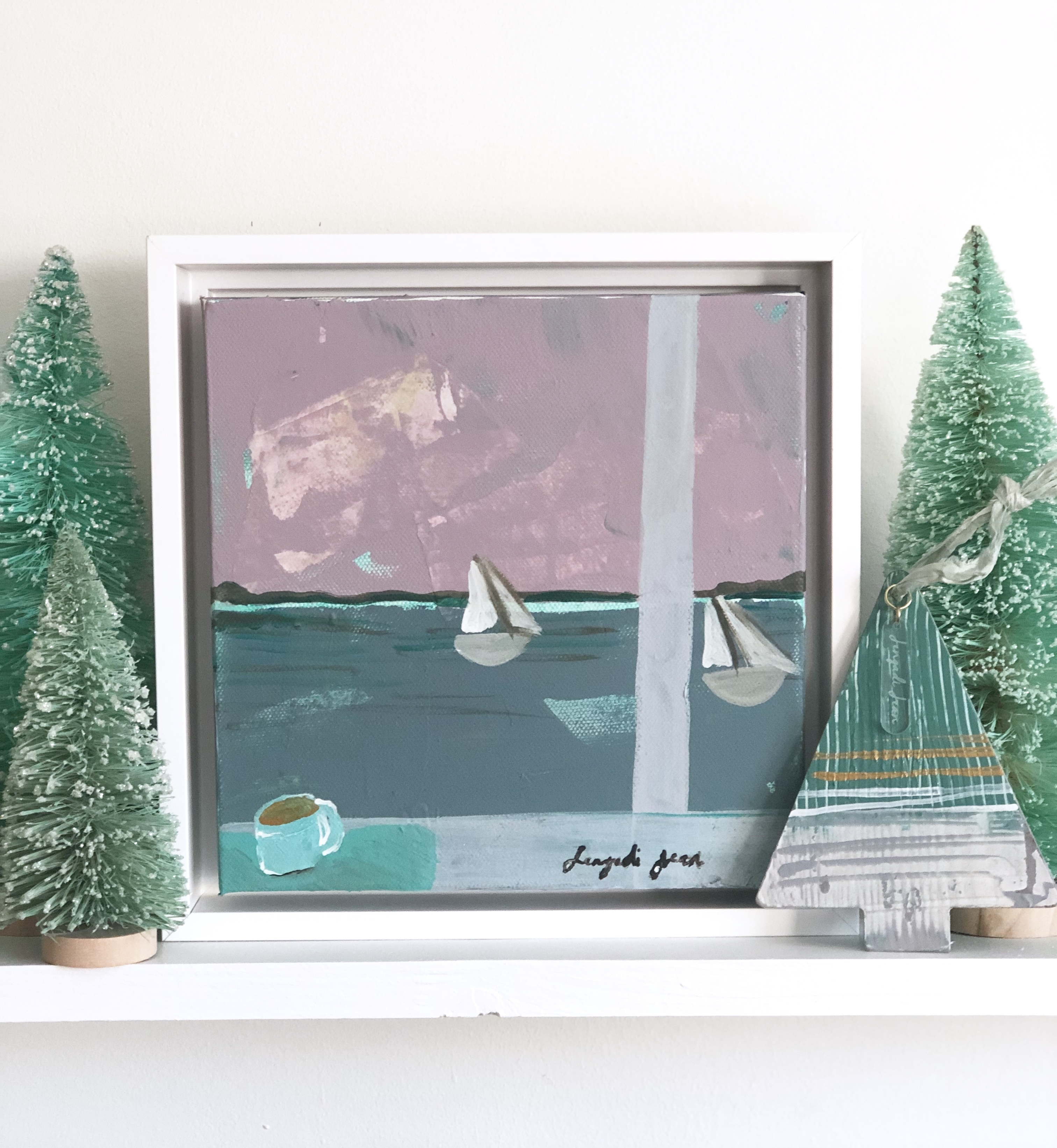 Framed 8x8 Original & Ornament (Mix & Match) 00182