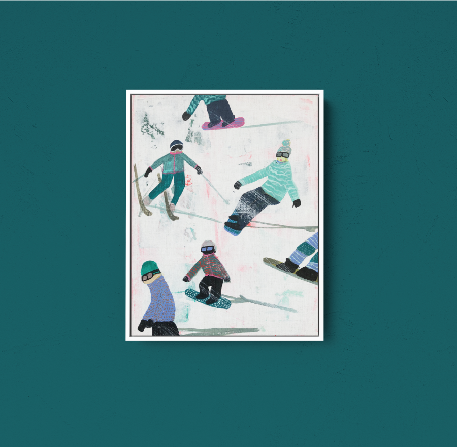 Slope Party Original (11x14) Framed No. 2