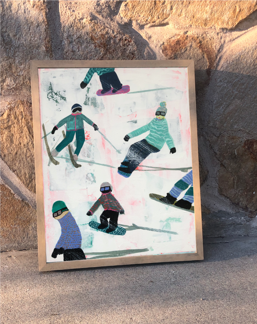 Slope Party Original (11x14) Framed No. 2 6RBJ1RC6