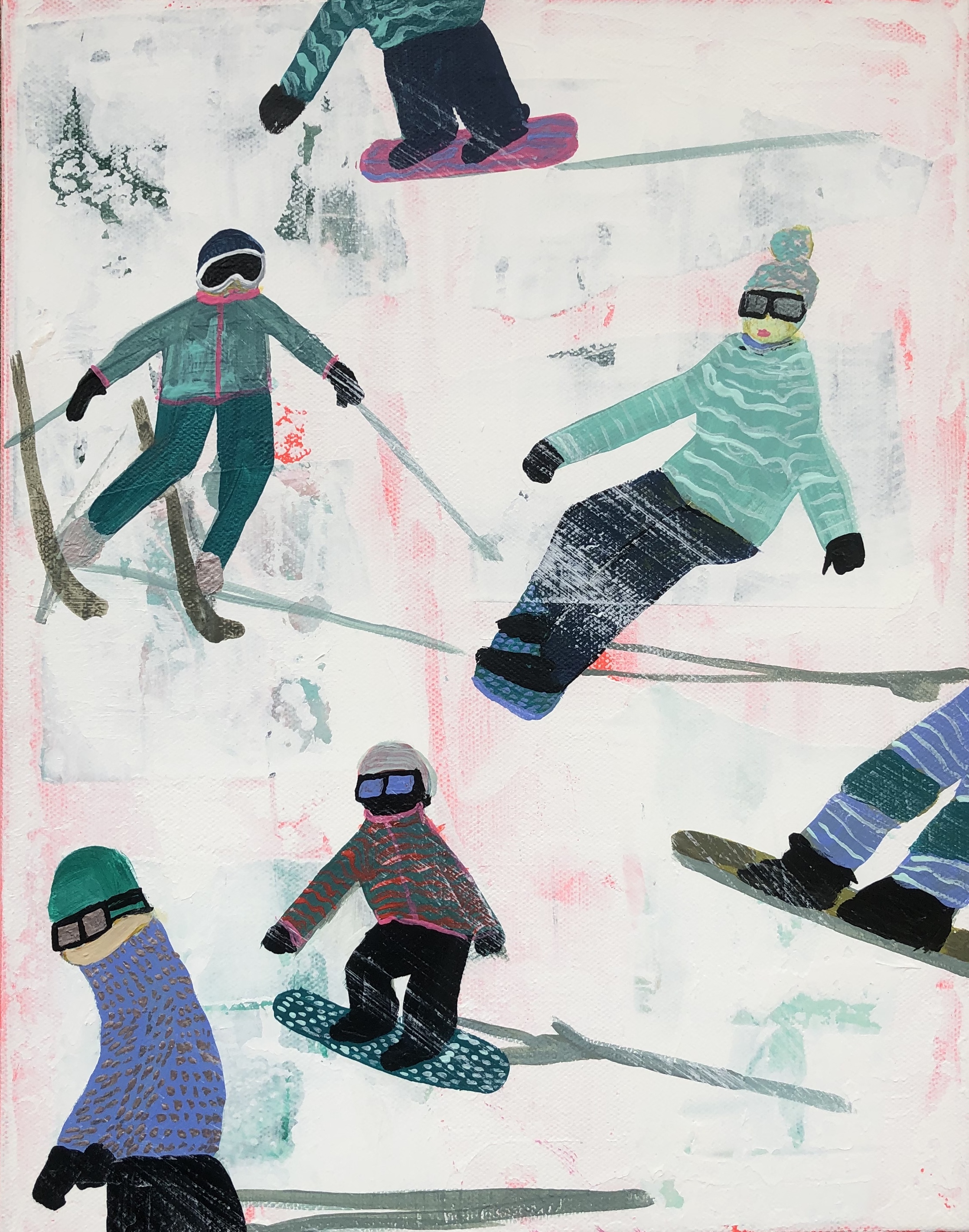 Slope Party Original (11x14) Framed No. 2