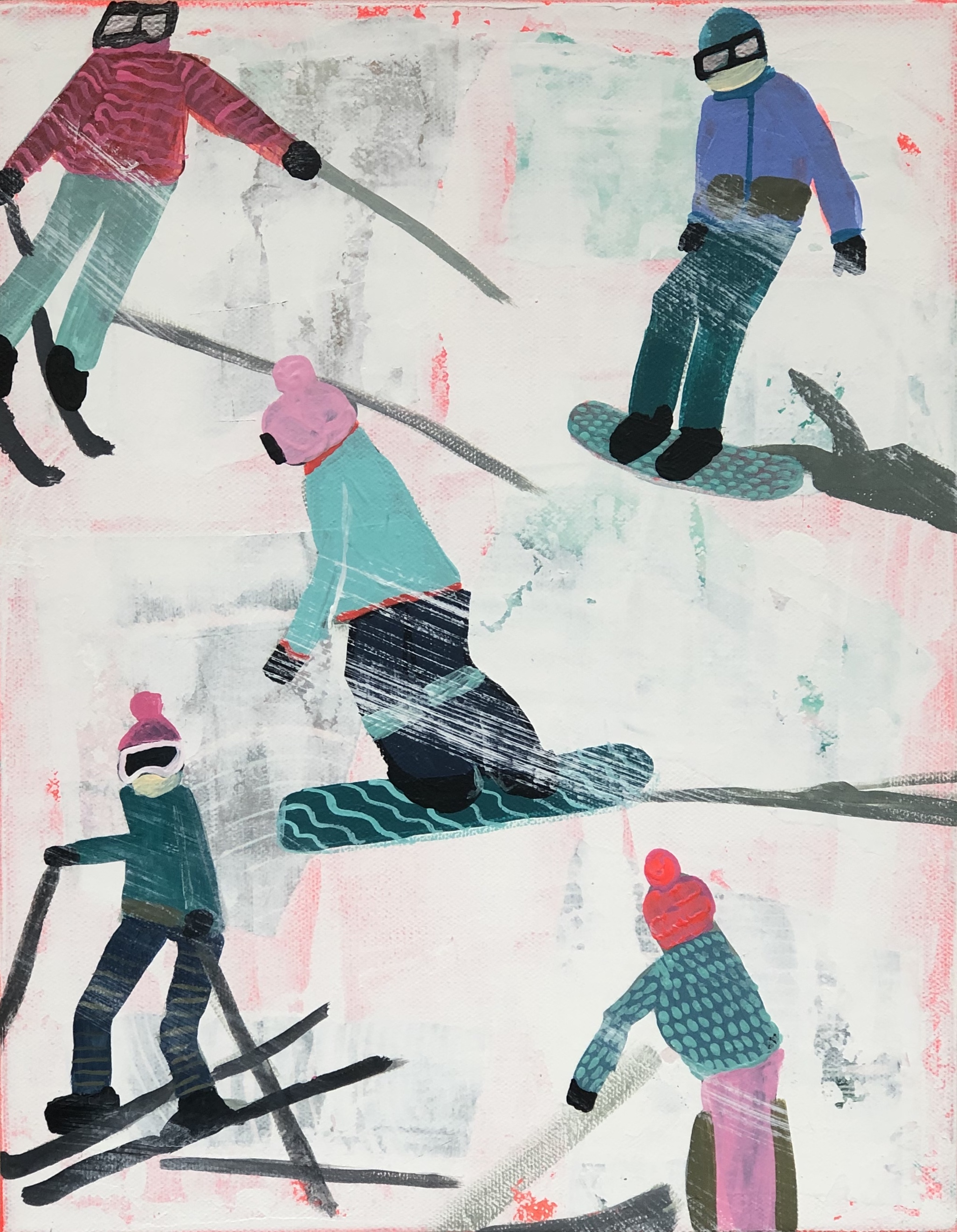 Slope Party Original (11x14) Framed No. 1