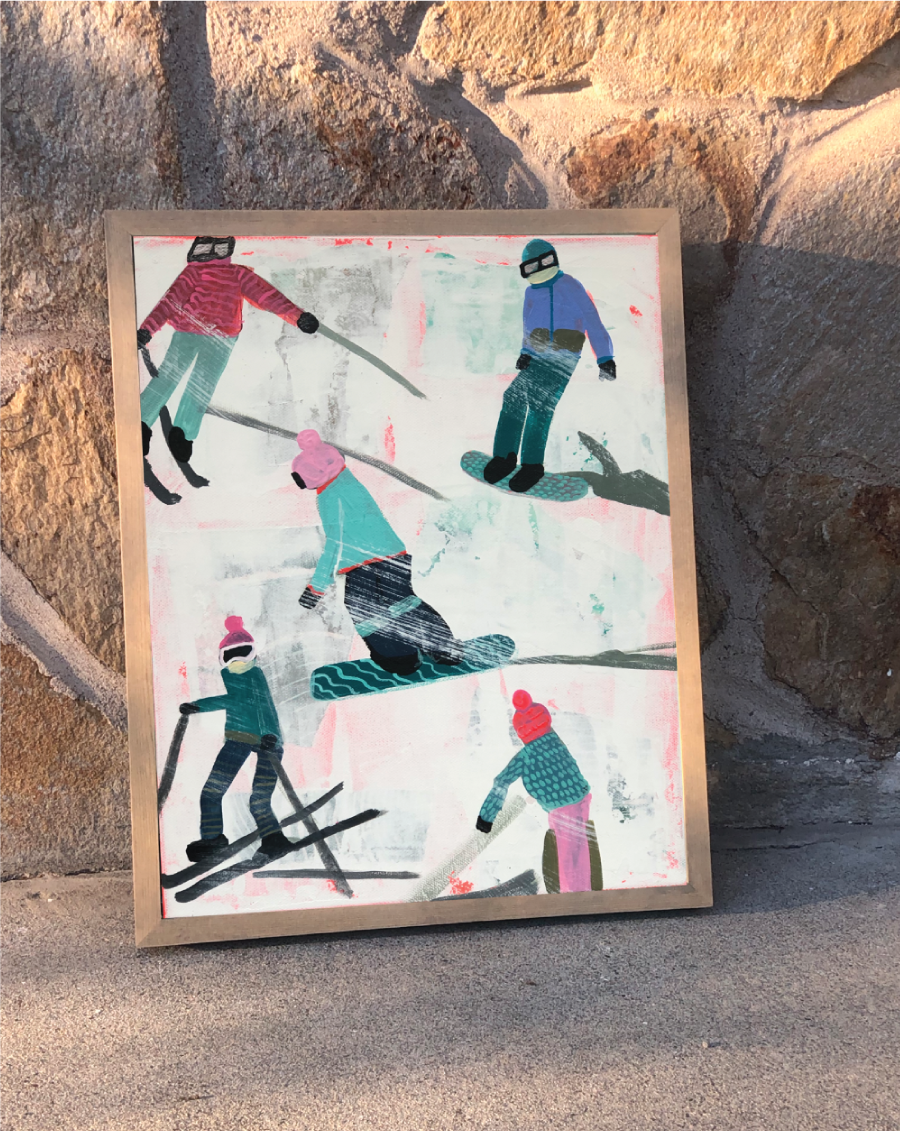 Slope Party Original (11x14) Framed No. 1 9MUMH1UZ