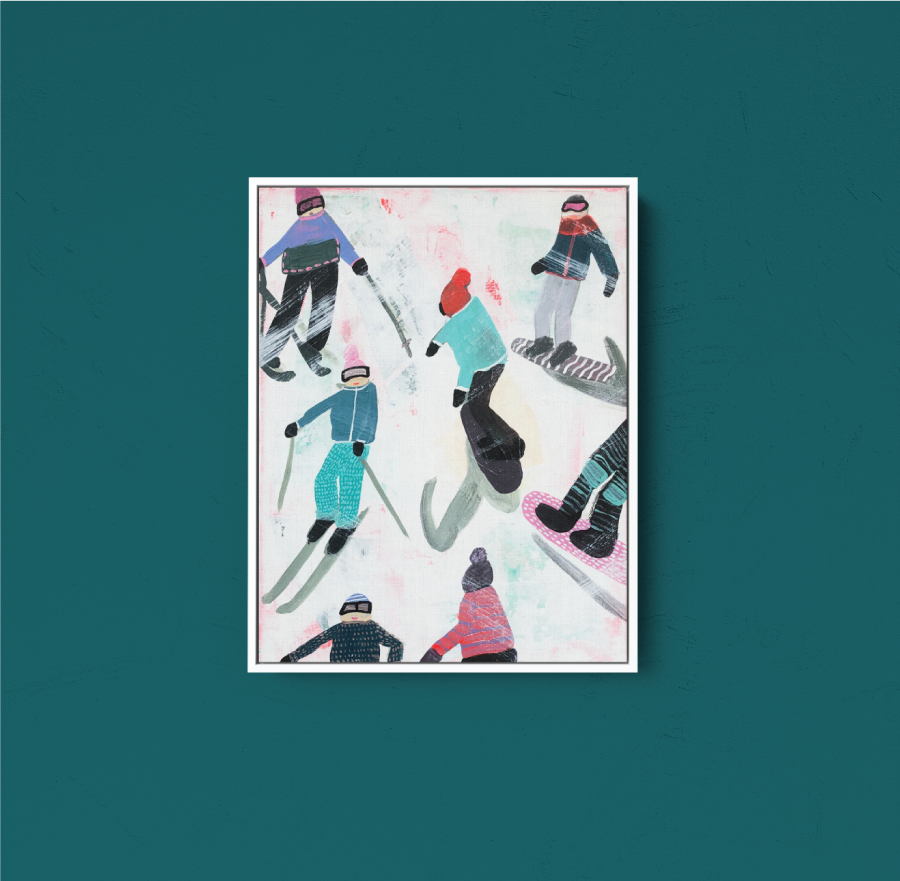 Slope Party Original (11x14) Framed No. 4