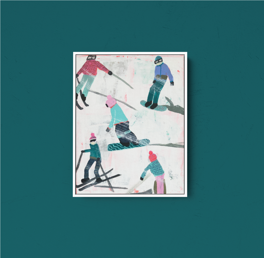 Slope Party Original (11x14) Framed No. 1