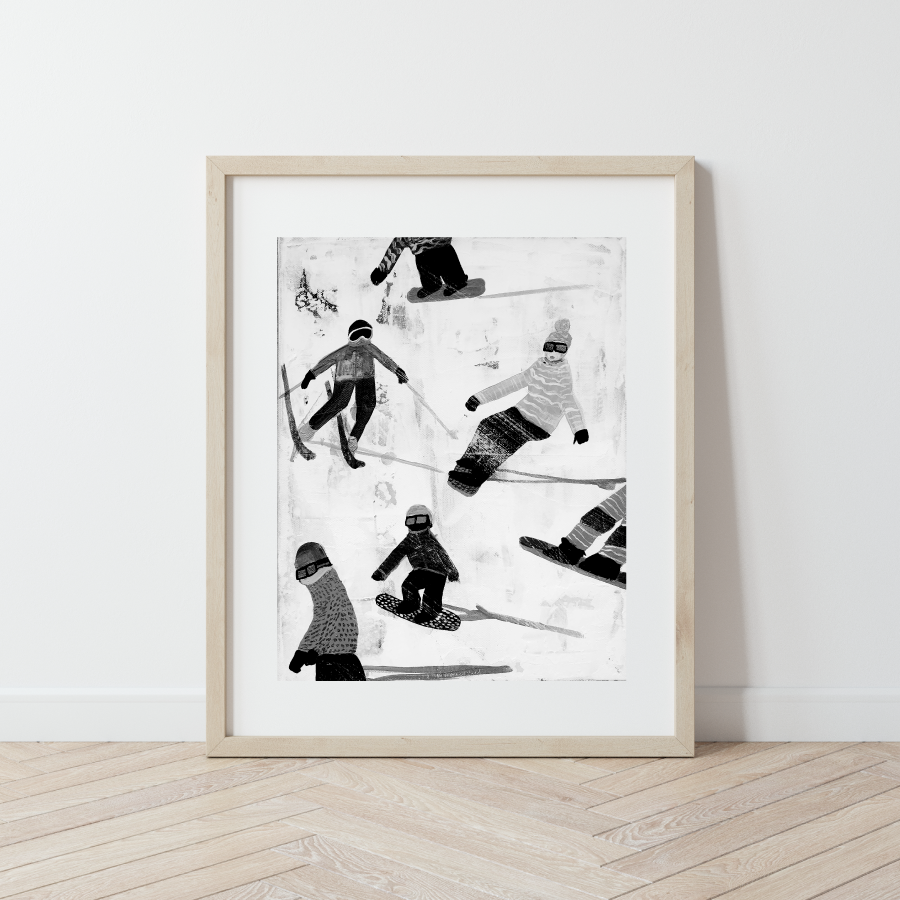 Slope Party No. 2 B+W Print 18V7J75C