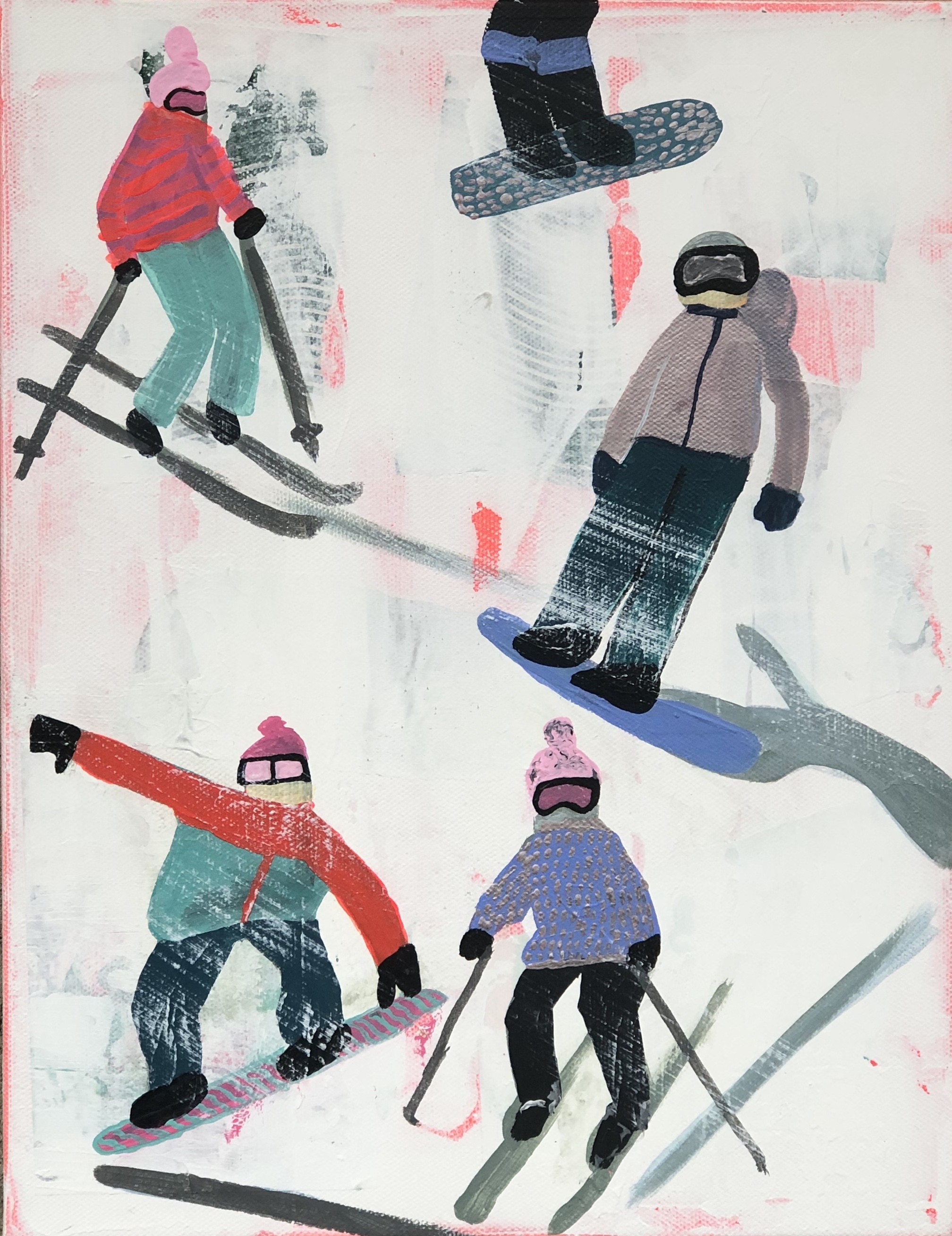 Slope Party Prints - Set of 4