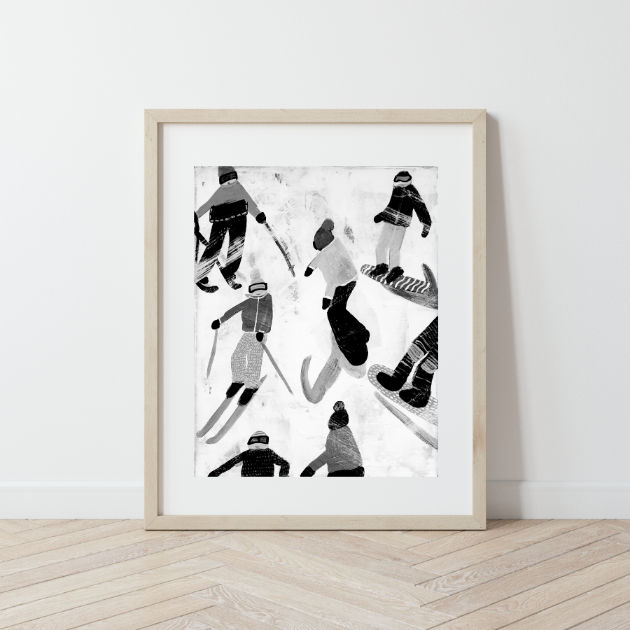 Slope Party No. 4 B+W Print T8V9Y26V