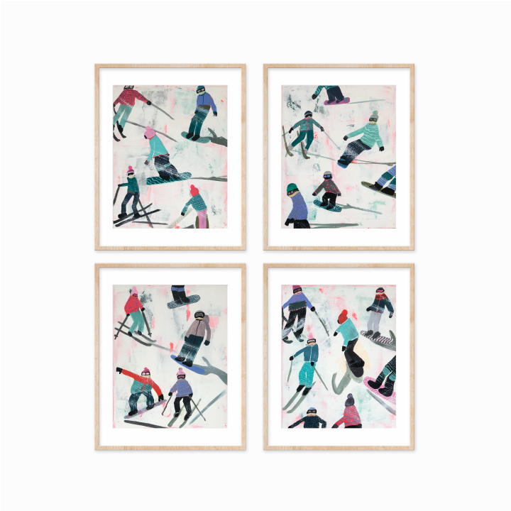 Slope Party Prints - Set of 4 M9BA2HFX