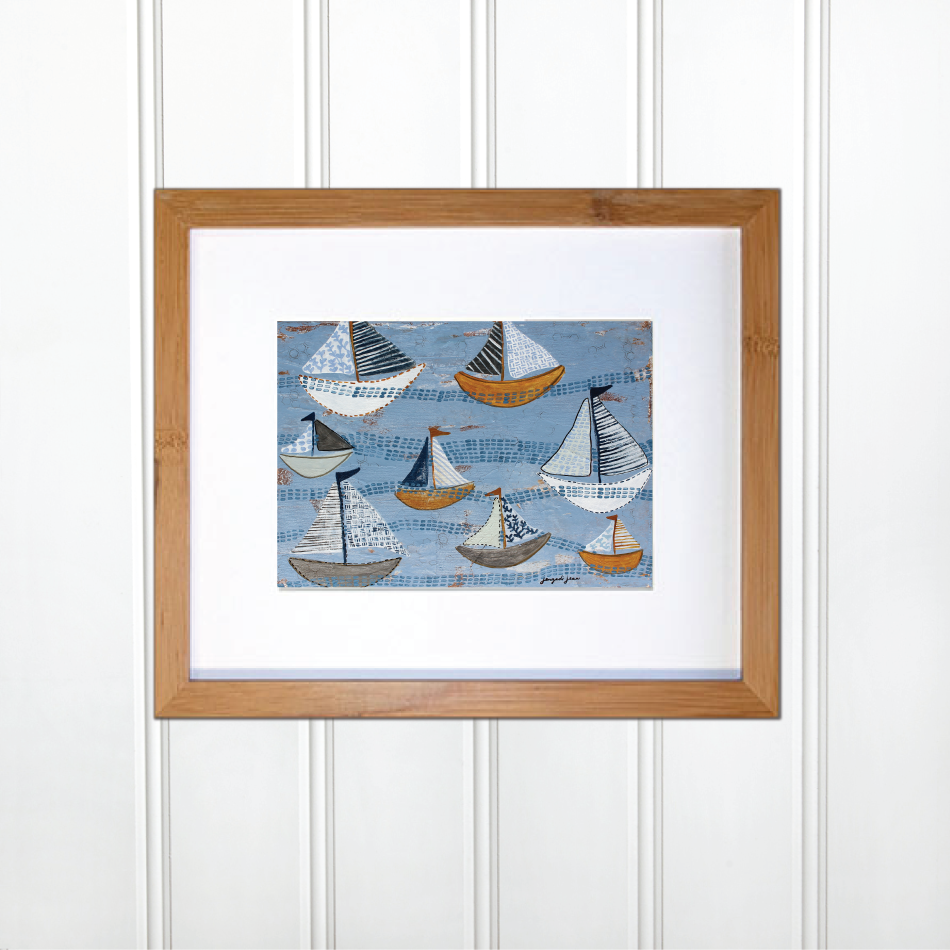 Light Blue Sailboats 00001