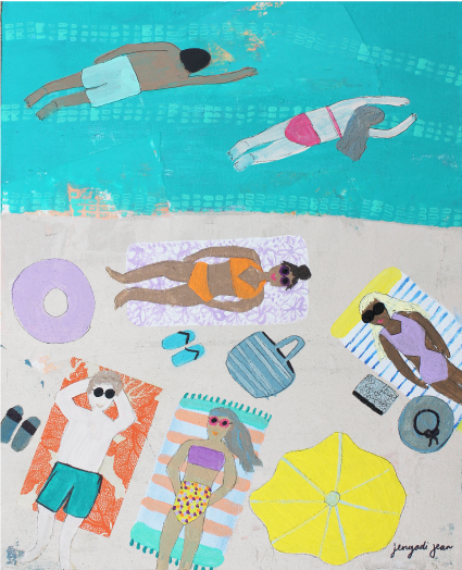 Teal Me to the Beach (16x20) 00030