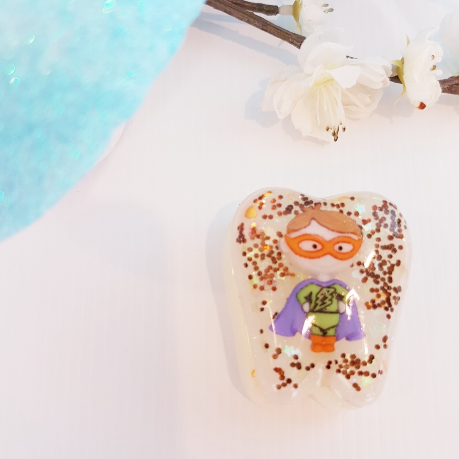 Tooth Fairy Box white Superhero