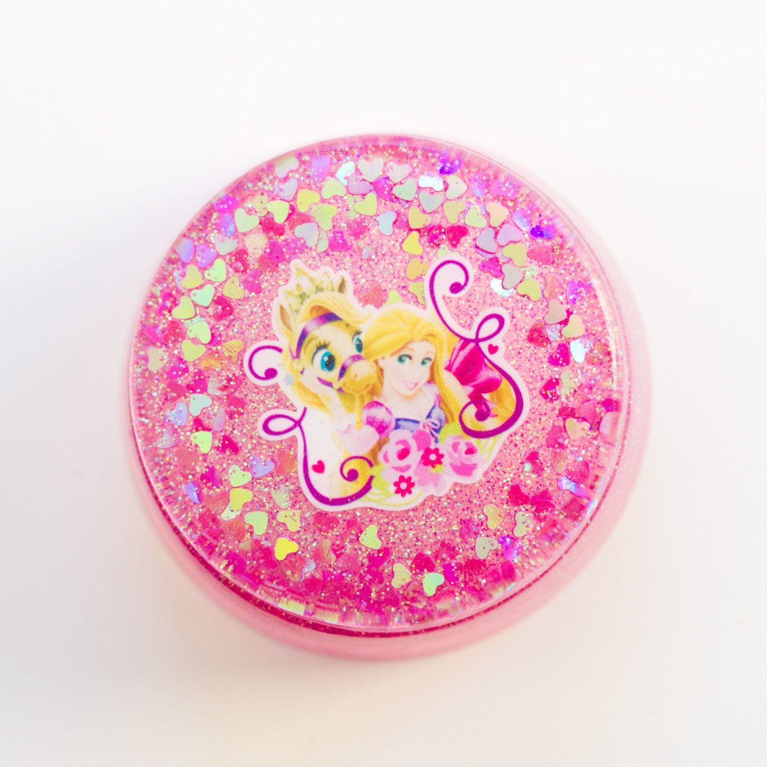 Kids Large Round Jewellery Box - Tangled In Pink